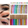 Combinatie van oogschaduw/voering 10 stks/set Shimmer Eyeliner Make-up cosmetica Kleurrijke glanzende glitter Vloeibare eyeliner Langdurige potloden Makeip Tools 231120