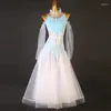 Stage Wear Modern High-end Performance Competition Waltz National Standard Dance Large Swing Dress Imitation Austrian Diamond