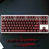 Teclados Teclados GMKY Vermelho AZUL Semitransparente Keycaps Cherry Profile DOUBLE SHOT ABS FONT PBT Keycaps ABS Font para MX Switch Teclado Mecânico