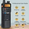 Walkie talkie baofeng uv-5r vhfuhf 8w/5w hög effekt skinka radio bärbar tvåvägs långsiktiga laddningsbara handhållna CB