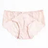 Kvinnors trosor Kvinnor Silke Briefs 100% Natural Silk Women's Sexy Middle Rise Panties Underwear Lingerie Silk Lace Panties 2st 3st/Lot TU004 230420