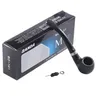 Smoking Pipes Mini Pipe Circulation Microporous Filter Black Portable Resin Pipe