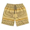 Shorts masculinos Mens Swimwear Nadar Tronco Curto Lótus Egípcio Beach Board Natação Surfing