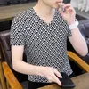 Men's T Shirts Summer Men Tshirt Loose Ice Silk Breathable Tops Male Fashion Sports Tees Running Clothing Ventilation