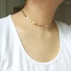 Choker Fashion Gothic Copper Stars Necklaces For Women Unique Design Short Clavicle Chain Necklace Collares Neck Jewelry