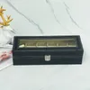 Jewelry Boxes 6 Slots Watch Box Accessories Display Case Storage Holder PU Leathe Watches Organizer 231118