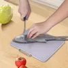 3 pezzi taglieri per cucina, set di taglieri con staffa in acciaio inossidabile, diverse dimensioni, tagliere spesso per carne, verdure, frutta, gadget da cucina