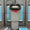 BICCHIERE DI PAGLIA 30OZ Tazze Tazza di caffè Thermos Bottiglia Doppio strato Isolamento a prova di perdite Freddo e caldo Tazza da viaggio Boccetta per vuoto Bottiglia d'acqua per auto Dropshipping