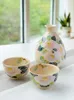Höftkolvar Konst Handgjorda keramikkolvuppsättningar Japansk stil Retro Creative Sake Cups Högkvalitativ Flasque Alcool Drinkware