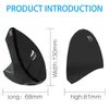 Mice Ergonomic Vertical Mouse 2.4G Wireless Mouse Left Hand Computer Gaming Mouse 6D USB Optical Gamer Mouse Laptop Accessories