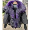 Women's Down Parkas 2023 Winter Women Warm Coat Overized Real Fur Collar Thick Luxury Outerwear Fashion 90 Goose 231118