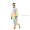 Pijamas Kigurumi Anime Onesie brillan en la oscuridad mono de invierno para niños pijamas para niñas ropa de dormir para niños Pijama unicornio Panda monos 231120