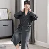 Men's Sleepwear 2024 Pajamas Autumn Winter Thickened Air Cotton Sandwich Bathrobe Spring Pure Thin Integrated Homewear