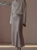 Jupes Femmes Jupe D'été Solide Mode Jupe Taille Haute Jupe En Satin De Soie Surdimensionné Coréen Casual Irrégulier Longue Jupe Office Lady P230420