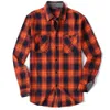 Designer Autumn/Winter Flanell Plaid Shirt Män Europeiska och amerikanska storlekar Utländska handel Herrskjorta Casual mångsidig lös långärmad 23SS