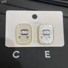 Dangle Charm Jewelry Gold Plated Family Gift Square Stud Fashion Spring New Women's Love Earrings Wholesale