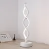 Lampy stołowe Kreatywne akrylowe lampy LED Oku Oku Sypialnia Badanie ciepłej osobowości Nowoczesna prosta krzywa fali