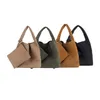 Shoulder Bags Fashion Diving Material Travel Large Capacity Handheld Cabbage Basket Solid Color Woven Women s 230420