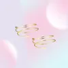 Bangle 6 PiecesSet Arm Bracelet For Women Girls Gold Color Mental Open Upper Simple Adjustable Armlet Armband Set6232020