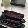 Luxury plånbok super original kvalitet kvinnor handväska kort hållare äkta läder kaviar mode plånbok svart quiltad mynt handväska lady kreditkort hållare lyx designer väska