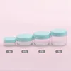 Packaging Bottles 5G/5ML Mini Plastic Round Clear Cosmetic Jars With Screw Cap Lids Makeup Sample Containers for Powder , Cream, Lotion