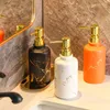 Ensemble d'accessoires de bain moderne Simple bouteille de lavage du corps salle de bain maison El accessoires Lotion en marbre mat distributeur de savon en céramique