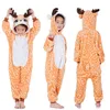 Pyjamas Kinder Pyjamas Einhorn Pyjamas Tier Kigurumi Wolf Kostüm Cartoon Anime Cosplay Kleidung für Kinder Jungen Winter Warme Onesies 231120