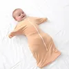 Sleeping Bags Bamboo Fiber Baby Sleeping Bag Summer born Sleep Sack Antishock Baby Swaddling Scarf Comfort Sleeping Bag born Sleepwear 231118