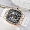 Top Waterproof Watch Silicone Strap Sports Quartz Watch Diamond Dial Timing Gift Exclusive