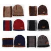 Berets chapéu de malha cachecol bonés pescoço mais quente chapéus de inverno para homens mulheres gorros gola grossa boné de lã quente