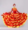 Stage Wear Women's Flamenco Dress Spanish Jewish Gypsy Large Skirt Retro Elegant Wedding Party Dresses Modern Petal Ruffled Floral