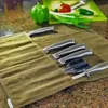 1 st duurzaam canvas mes opbergvak voor buiten kamperen en keukengebruik