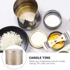 Latas de embrulho de presente Tea Christmas Tin Containers Box Jar Candy Plate