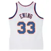 1996-97 Patrick Ewing Knick Basketball Jersey Nuova 1991-92 York Mitch Ness White Blue Size S-XXXL Basketball Jersey