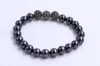 Strand perles brins vendre 316L acier inoxydable 8mm CZ pierre cristal perle Bracelet