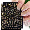 Naklejki Dalek 1PC Świąteczny paznokci Naklejka 3D White Snowman Elk Bells Santa Claus Desig Slider na Manicure Dekoration 231120