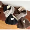 Lenços à prova de frio cor contraste cachecol moda longo outono inverno pescoço proteção colar engrossar quente pashmina xales envoltórios