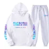 Tasarımcı Hoodie Street Spor Giyim UNISEX Sportswear Lüks Erkekler Trapstar Sportswear Hoodie Pantolon Set Moda Mektubu Baskı Dekorasyonlu Kalın Kapüşonlu Erkekler Pantolon