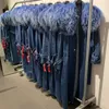 Women's Jackets Coming Denim Windbreak Long With Fur Collar Ladies Coat 231118