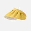 Women Shell Sunscreen Sun Visor Hat Wide Brim Summer UV Protect