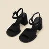 Plate-forme de conception de marque High Heels Sandals Femmes Été Open Toe STRACS