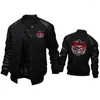 Herrenjacken Skull Print Y2k Harajuku Lederjacke Trendy Casual Sports Biker High-End Motorrad