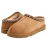 Chinelos Tasman Chesut Fur Slides Pele de Carneiro Shearling Tazz Slides Mules Mulheres Homens Ultra Mini Bota Plataforma Slip-on Sapatos Camurça Superior Conforto UGGsity Chinelos 993ess