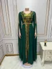 Abbigliamento etnico Abito da festa a maniche lunghe per le donne Abaya musulmano Paillettes Chiffon Elegante Maxi Abiti Marocco Caftano Turchia Abito arabo 2023