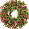 Fleurs décoratives 45 cm guirlandes pendentifs muraux porte artificielle pendaison guirlande goutte ornements cadeaux de vacances décor à la maison pour intérieur extérieur