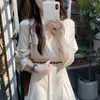 Casual Dresses Dress Shirt Women Långärm Sexig mini Solid White Tunic Elegant Button Spring Autumn Korean Fashion