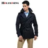 Misturas de lã masculina Holyrising Homens Trench Coat Slim Coats Casual Streetwear Windbreak Mens Roupas Shorts Vintage Overcoat Tamanho S-4XL 18746-5 231118