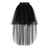 スカート4色スカートファッション女性ロングチュールスカートエレガントなプリンセスセクシーなスタイル不規則メッシュチュチュスカートヴィンテージミニパフィースカート230420