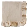 Decken Babybettwäsche Born Receiving Ruffle Infant Swaddle Wrap Babi Bath Towel Manta