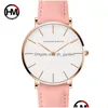 Wristwatches Drop Japan Quartz Simple Women Fashion Watch White Leather Strap Ladies Wrist Watches Brand Waterproof Wristwat Dhgarden Otczq